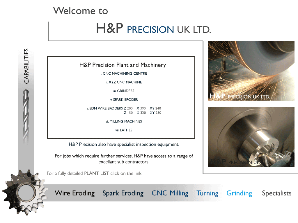 Capabilities of H&P Precision UK Ltd.